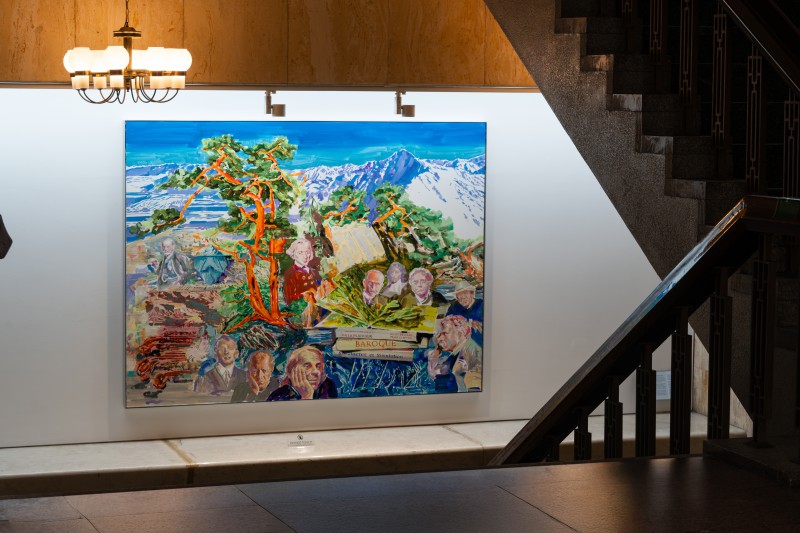 ▲ 권여현 작가의 연작 회화 시리즈 '내가 사로잡힌 철학자들'.ⓒ세종문화회관