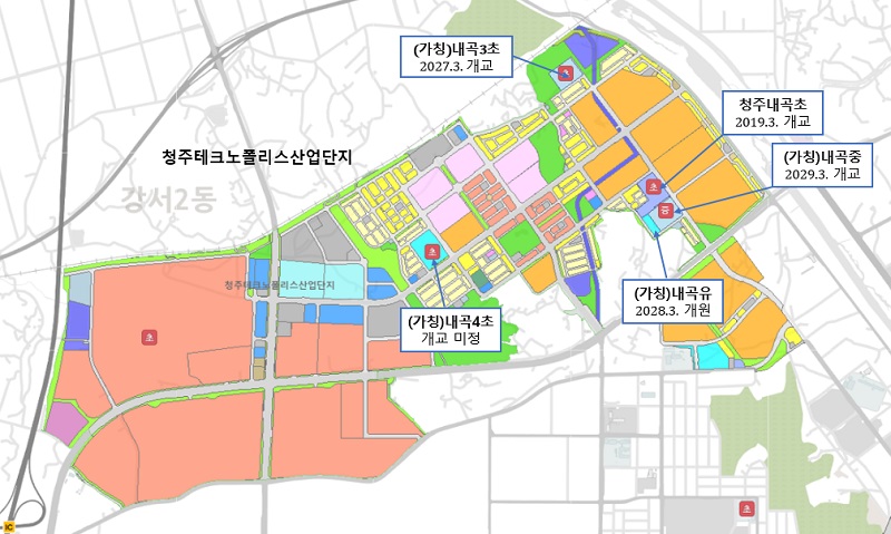 ▲ 청주테크노폴리스 교육여건.ⓒ