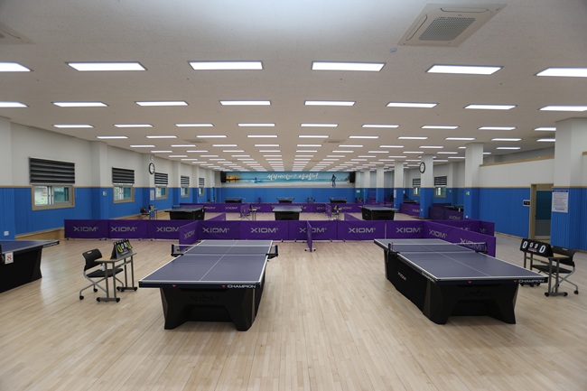 ▲ 생활체육센터(탁구장) 내부사진. ⓒ양양군