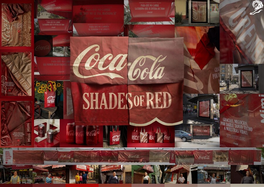 ▲ 코카콜라의 빨간 그늘막(Shades of Red)캠페인.ⓒCANNES LIONS