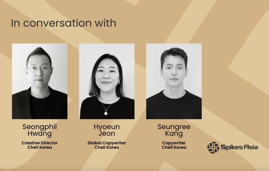 ▲ (좌측부터) 제일기획 황성필 ECD, 전효은 글로벌 카피라이터, 강승리 카피라이터. ©Spikes Asia
