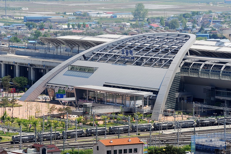 ▲ 오송역 전경.