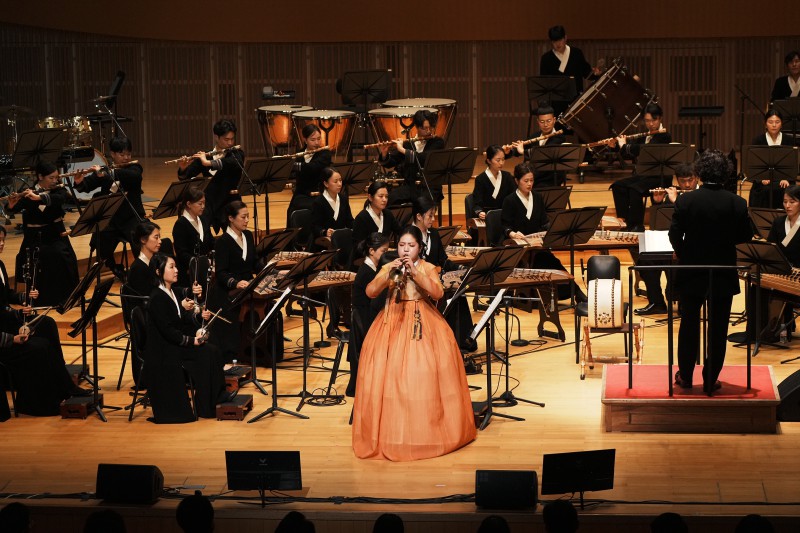 ▲ '새해국악연' 호적풍류 협주곡 공연.ⓒ국립국악원