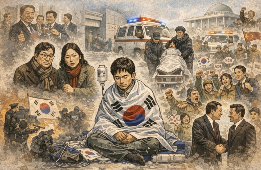 ▲ 좌파운동권, 중도팔이 정치인, 기회주의 언론의 집합이 현 집권세력이다. 이들 기득권의 주력은 4050. 60 초반에도 이들 영포티 세력이 포진하고 있다. 이들의 위선을 향한 102030의 분노가 끓어오르고 있다. 기득권층의 일각 기존 언론은 애써 이들을 무시-폄훼하고 있다. ⓒ 챗GPT