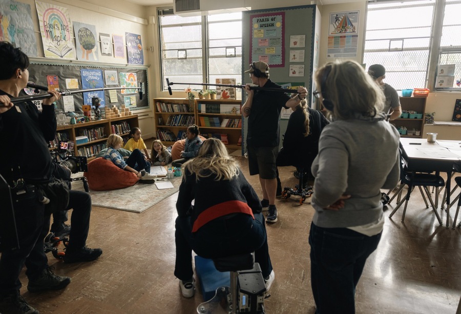 ▲ 'We Trust in Kids' 캠페인 촬영 현장. ©레고 에듀케이션