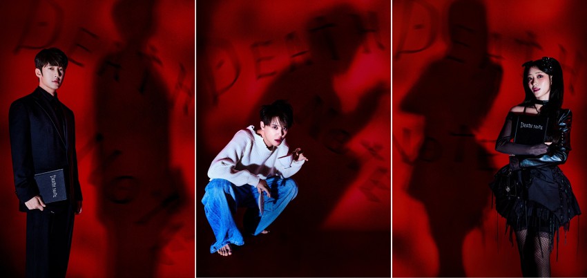 ▲ 뮤지컬 '데스노트' 한국 프로덕션 캐릭터 포스터.ⓒ오디컴퍼니