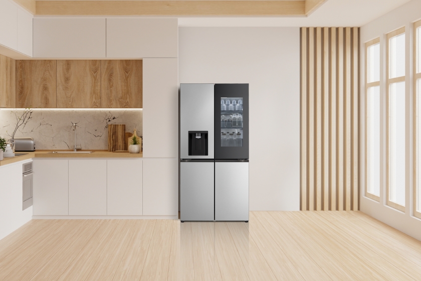 ▲ LG 디오스 AI 오브제컬렉션 STEM 얼음정수 냉장고ⓒLG전자