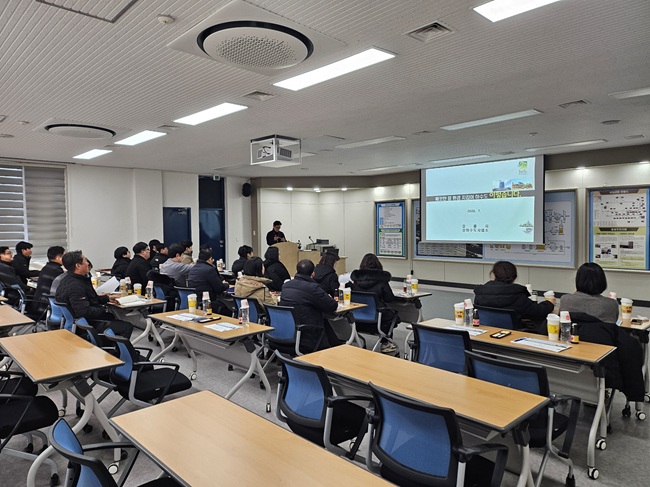 ▲ 상·하수처리 공정·운영·안전 교육 모습. ⓒ강릉시
