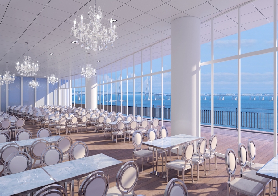 ▲ 인천항 국제여객터미널 웨딩홀 연회장 조감도ⓒ인천항만공사 제공