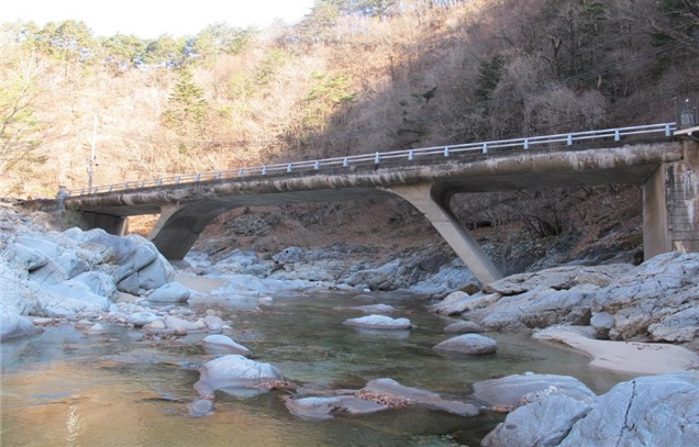 ▲ 북면 용대리 수교지구. ⓒ인제군