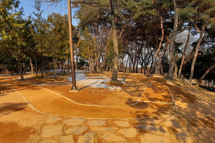 ▲ 공원 내 맨발걷기길 조성사업 계획도.ⓒ논산시