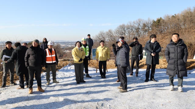 ▲ 세종-포천고속도로 현장 방문 점검ⓒ안성시 제공