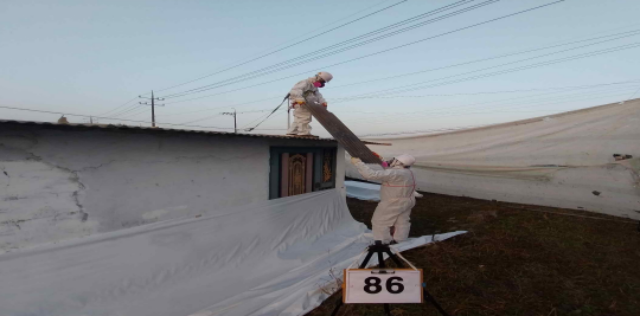 ▲ 슬레이트 처리 지원사업 전개(자료사진)ⓒ안성시 제공