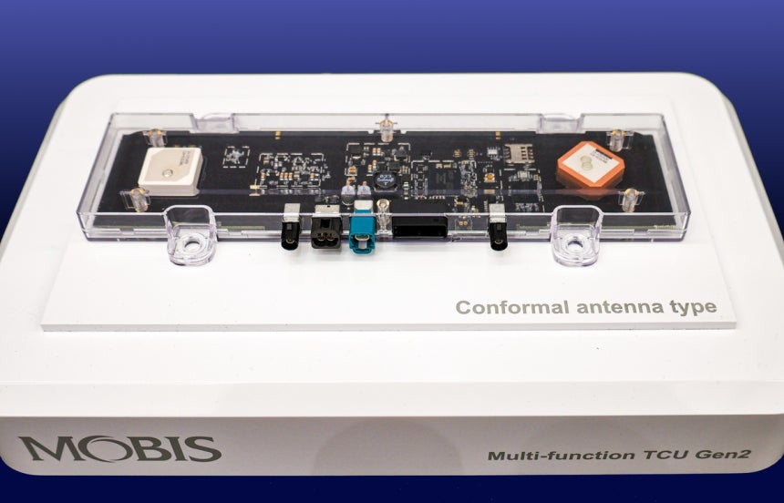 ▲ 5G 텔레매틱스 MTCU 제품. ⓒ현대모비스