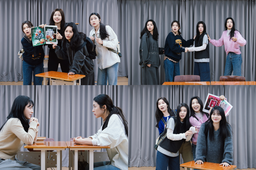 ▲ 뮤지컬 'A여고 사서의 영광과 비극' 연습 현장.ⓒ홍컴퍼니