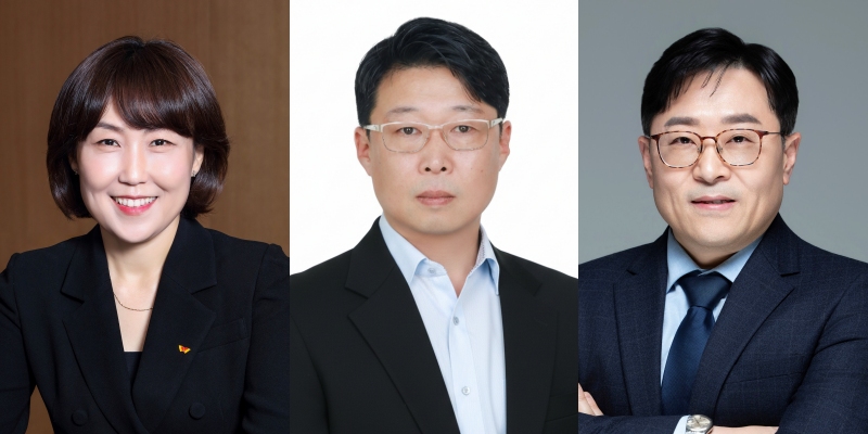 ▲ (좌로부터) 박진선 최고운영책임자(COO), 이상윤 Bio연구본부장, 이범한 QE실장. ⓒSK바이오사이언스