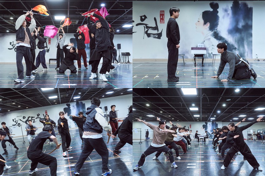 ▲ 뮤지컬 '몽유도원' 연습 현장.ⓒ에이콤