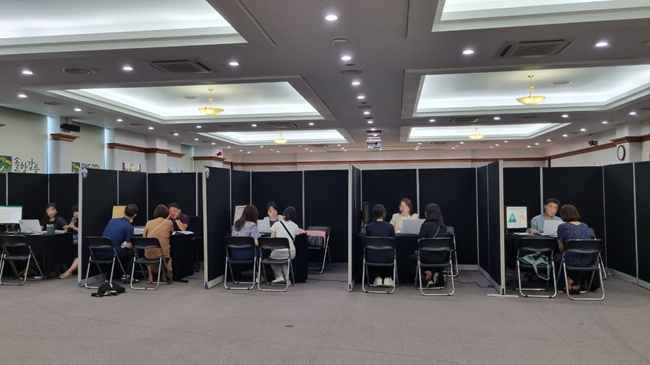 ▲ 지난해 운영된 맞춤형 진학상담 모습. ⓒ강릉시