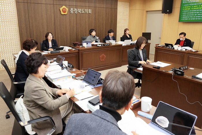 ▲ 충북도의회 산업경제위원회 제431회 임시회 2차회의.