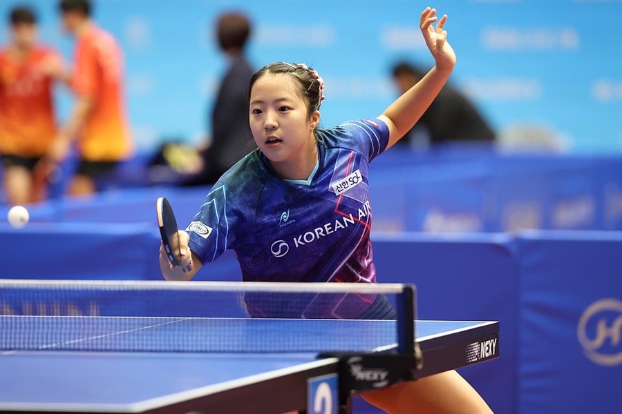 ▲ 한국 탁구 간판 신유빈이 '제79회 종합선수권대회'에 실업 무대 진출 후 처음 출전했다.ⓒ대한탁구협회 제공