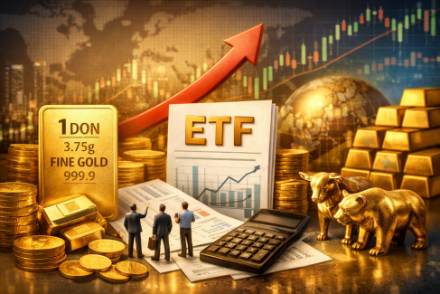 금 100만원 시대 불붙은'골드 ETF' ... 레버리지 1년 155% 급등 - 뉴스 썸네일 이미지