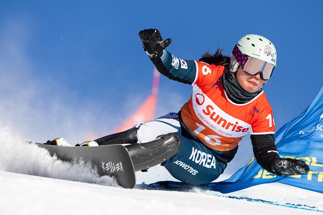 ▲ 알파인 스노보드 정해림 선수. ⓒ강원랜드
