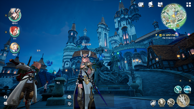 ▲ 드래곤소드의 세계는 낮과 밤이 존재한다.