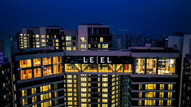 ▲ '잠실르엘' 스카이브릿지 전경. ⓒ롯데건설