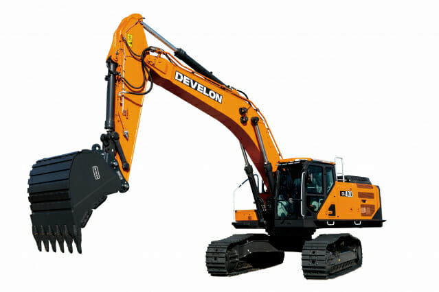 ▲ HD건설기계 디벨론 40톤급 스마트 굴착기인 DX400. ⓒHD건설기계