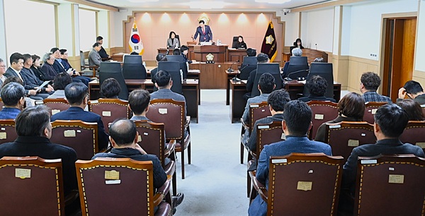 ▲ 대전대덕구의회 본회의 모습. ⓒ대덕구의회