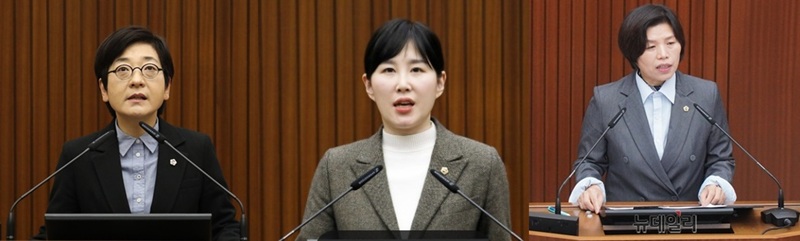 ▲ 왼쪽부터 이순열·이현정·김현옥 의원.ⓒ세종시의회