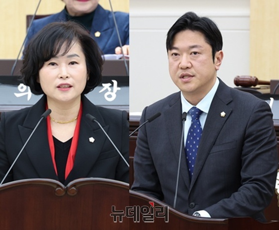 ▲ 왼쪽부터 김영희, 박철용의원.ⓒ김경태기자