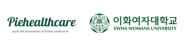 ▲ 파이헬스케어 & 이화여대 엠블럼. ⓒ파이헬스케어 제공