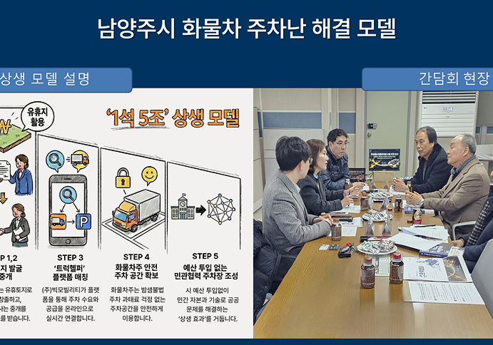 ▲ 남양주시는 유휴부지를 발굴해 화물차 전용 주차장으로 전환하는‘우리동네 화물주차장’사업을 펼친다 ⓒ남양주시 제공