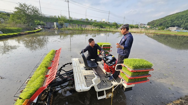 ▲ 홍천군농업기술센터가 농촌 고령화와 농번기 인력 부족으로 영농에 어려움을 겪는 농가를 지원하기 위해 '농작업 대행 서비스'를 2일부터 예약접수를 시작한다.  ⓒ홍천군
