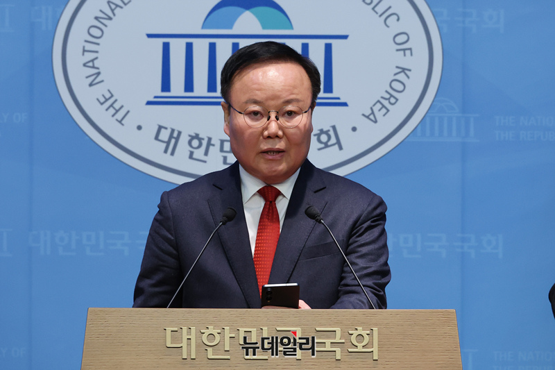 [포토] 경북지사 출마선언 하는 김재원 국민의힘 최고위원