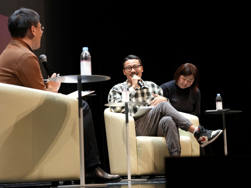 ▲ 개막일인 지난달 30일 진행된 웹툰 작가 최규석과의 토크쇼.ⓒ한국콘텐츠진흥원