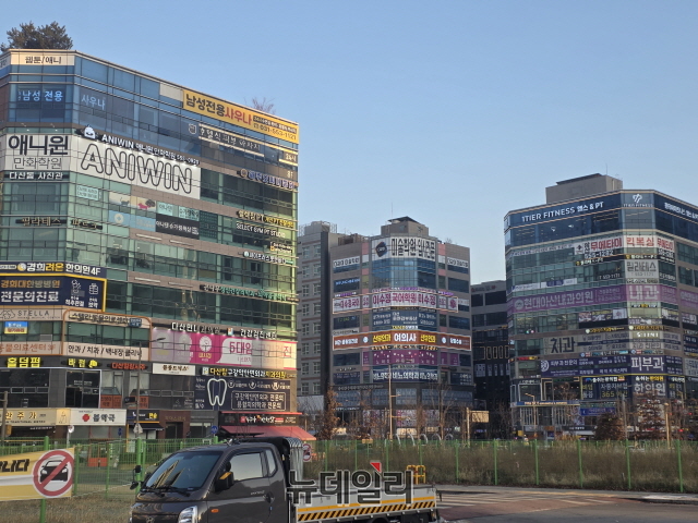 ▲ 다산동 상가 전경. ⓒ홍원표 기자