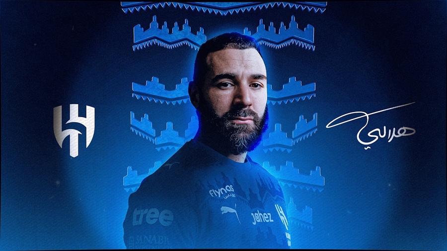 ▲ 알 힐랄이 세계적 공격수 벤제마 영입을 공식 발표했다.ⓒ알 힐랄 제공