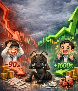 '-90%서 +1600%까지' ... 중간 없는 수익률에 개미 희비 갈렸다 - 뉴스 썸네일 이미지