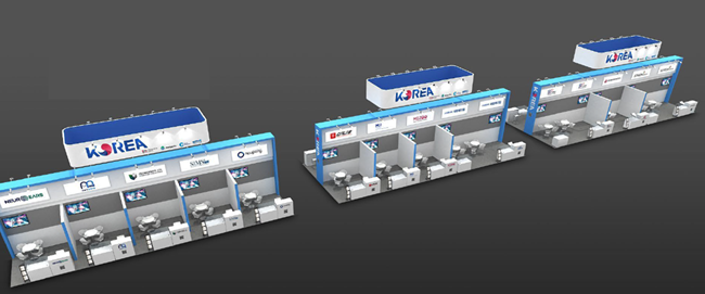 ▲ WHX Dubai 2026에 조성될 강원공동관 이미지. ⓒ원주의료기기산업진흥원