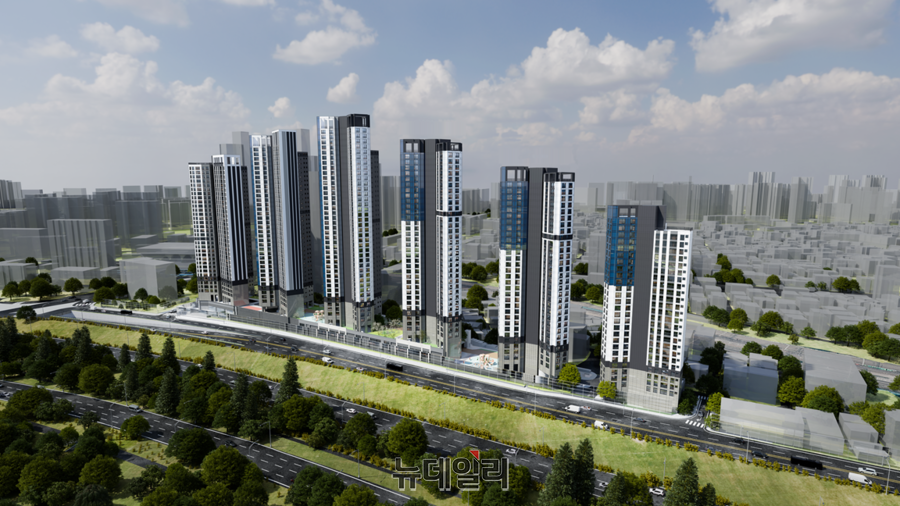 ▲ 영등포구 여의대방역세권 장기전세주택 도시정비형 재개발사업 정비구역 지정 및 정비계획 조감도 ⓒ서울시