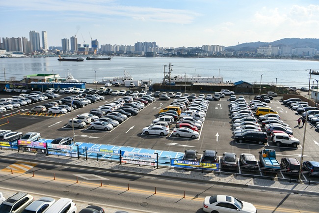 ▲ 로데오 제1주차장 전경. ⓒ속초시