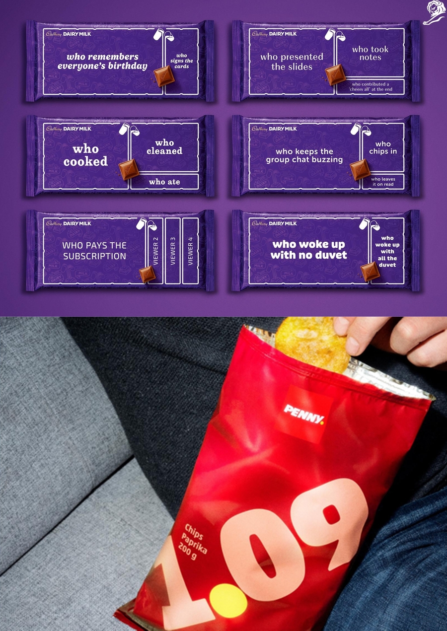 ▲ 단순함이 돋보인 (위쪽부터) Made to Share와 PRICE PACKS 캠페인. ⓒ칸라이언즈