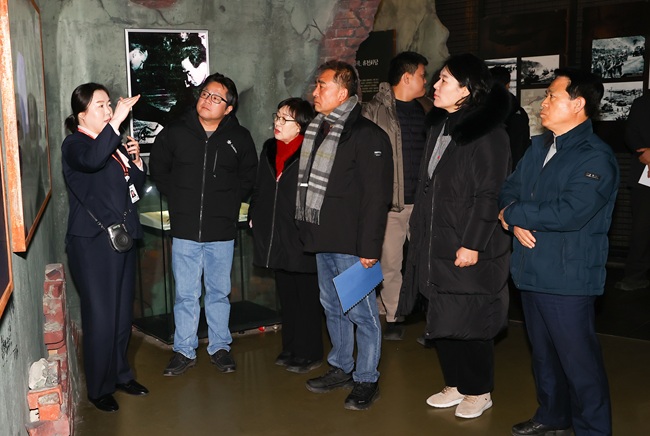 ▲ 강원특별자치도의회 사회문화위원회가 6일 고성군 일원에서 현지시찰을 실시하고 문화·관광 분야 주요 현안에 대한 점검에 나섰다. ⓒ강원특별자치도의회