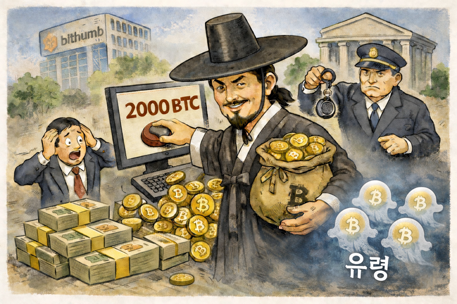 ▲ 빗썸은 대동강물 팔아먹은 봉이 김선달의 환생인가. 마우스 뚝딱으로 수십조원 찍어내다니. ⓒ 챗GPT