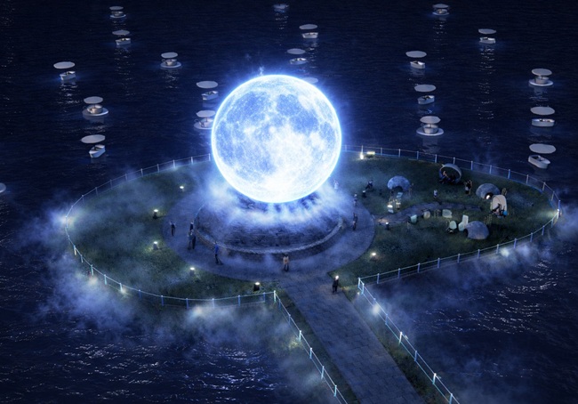 ▲ 지름 10m LED 달조형물 조감도. ⓒ강릉시