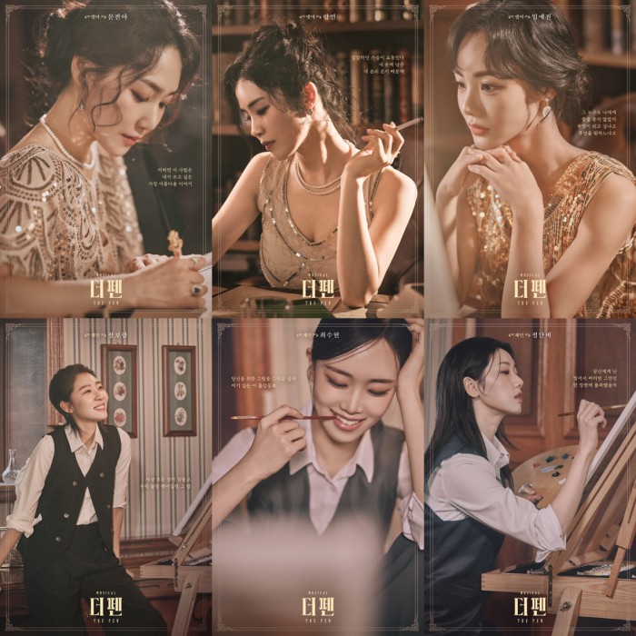 ▲ 뮤지컬 '더 펜' 캐릭터 포스터.ⓒ앤유컴퍼니