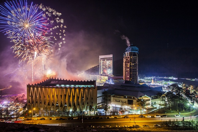 ▲ 불꽃축제 전경. ⓒ강원랜드