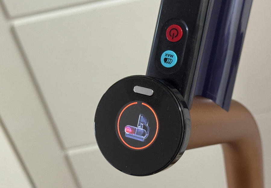 ▲ 디스플레이를 통해 열풍 건조가 진행되는 효과를 볼 수 있다. ⓒ김재홍 기자